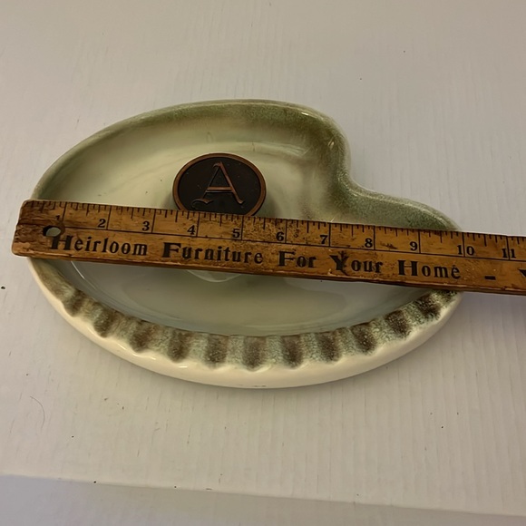 Hyde Park 1970 large “A” ashtray green & gold 10”X8” - Picture 8 of 10